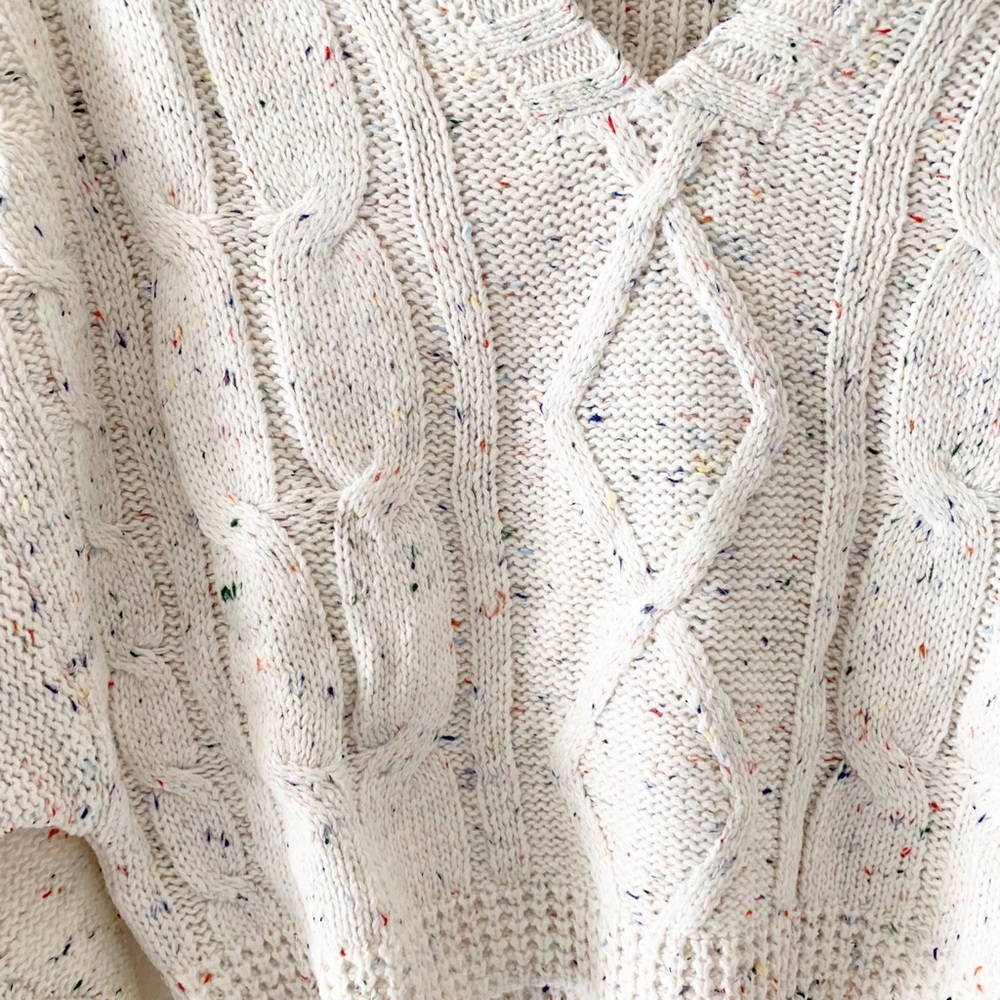 Pippidip Cream Cable Knit Sweater - Picture 9 of 12